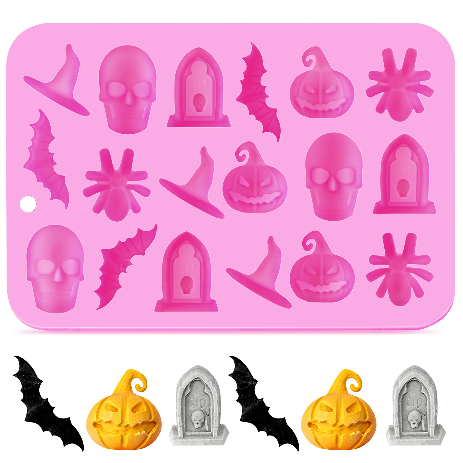 Soap Making Ins - Halloween Chocolate Mold Silicone DIY Baking