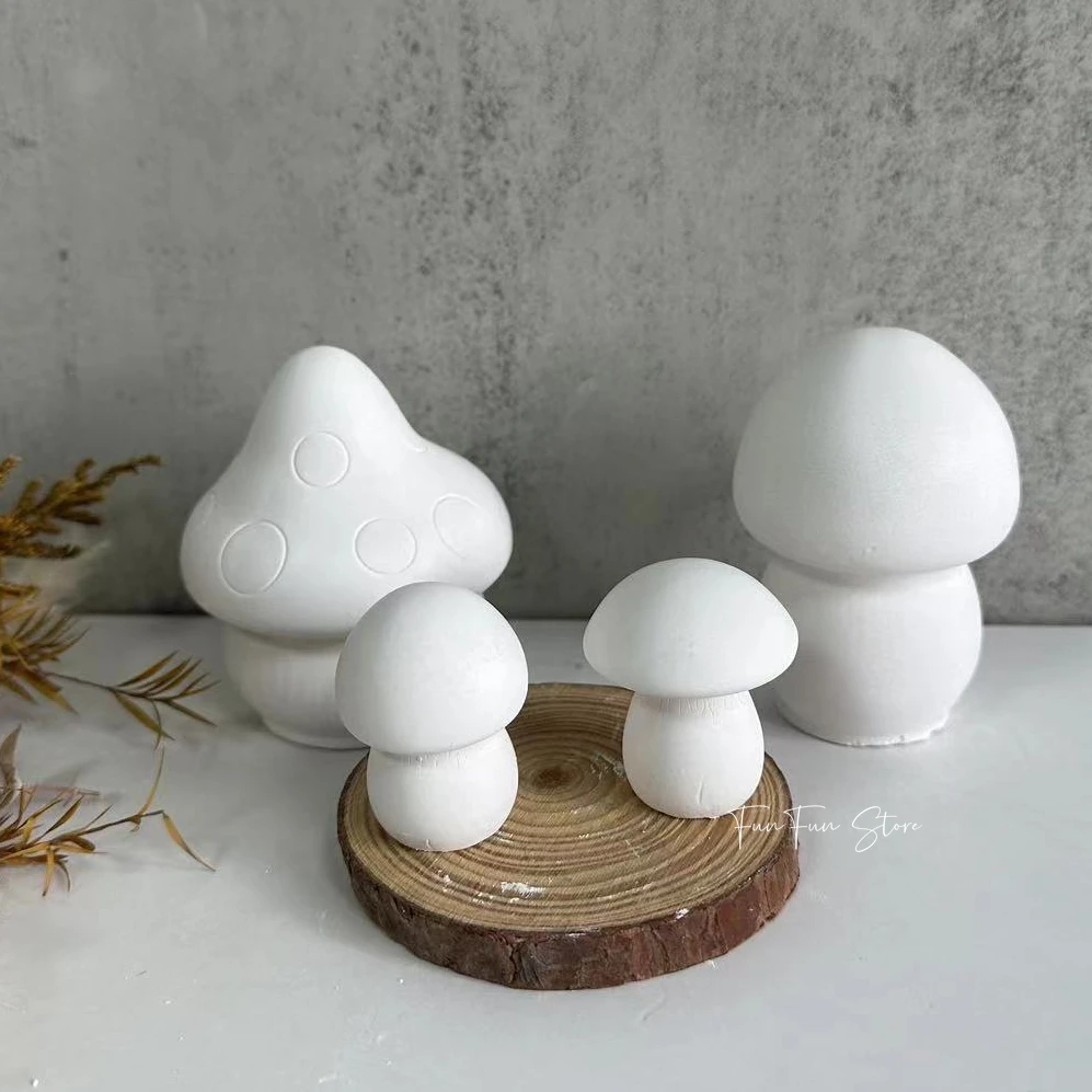 Soap Making Things - 3D Mushroom Candle Silicone Mold Crystal