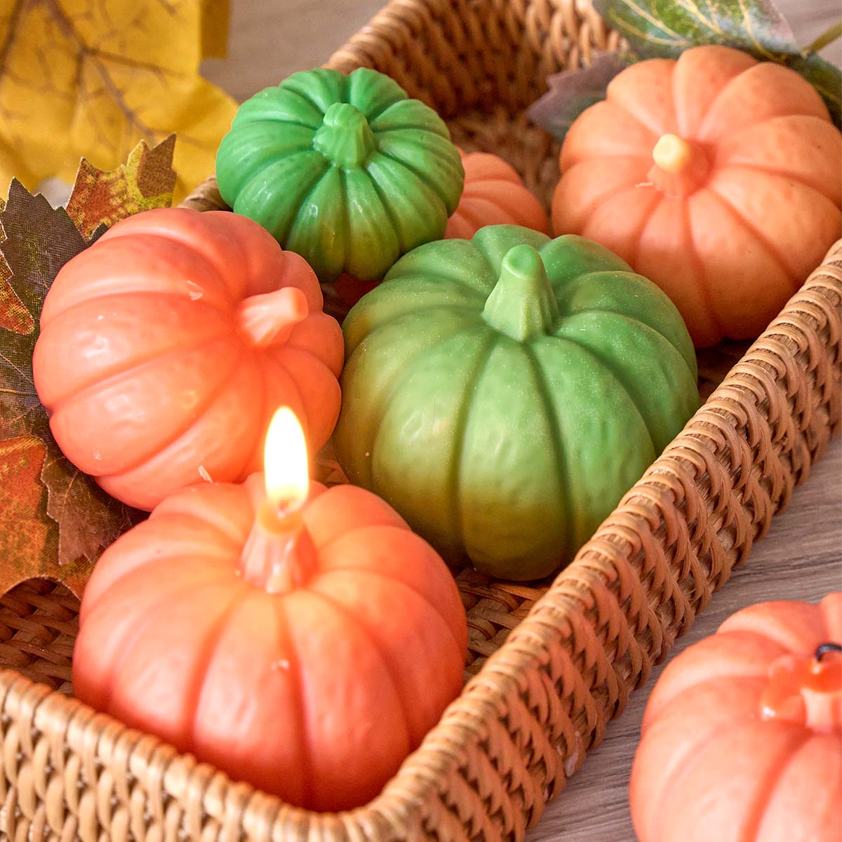 Soap Making Things - Halloween Pumpkin Candle Silicone Mold DIY