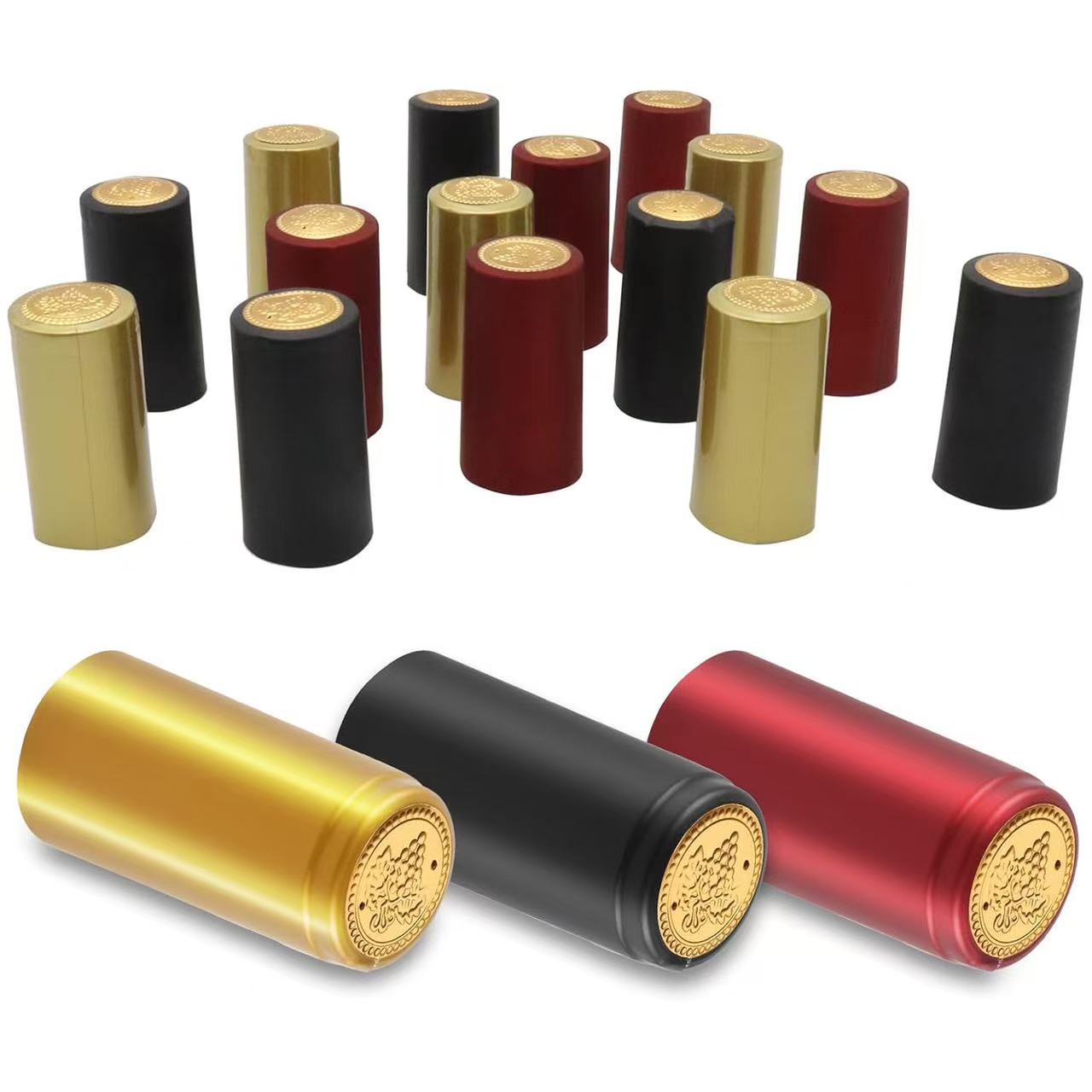 Shrink Wrap Pvc - 100Pcs PVC Heat Shrink Capsules with