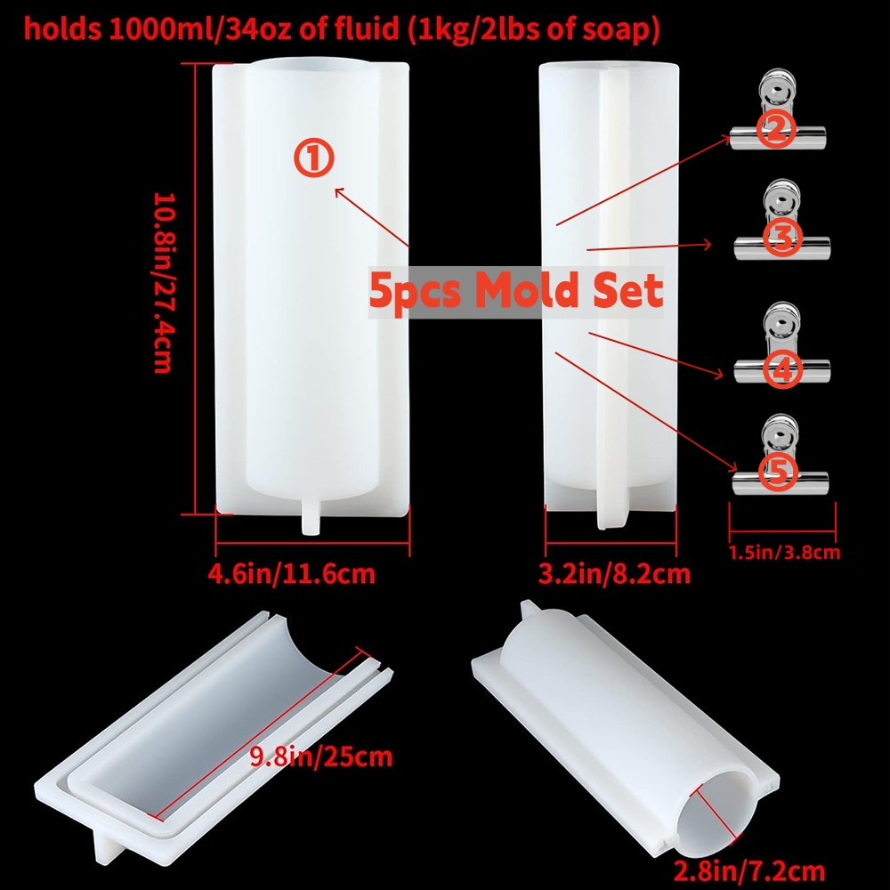 Big Cylinder Tube Soap Mold wi - Soap Making Things review and price