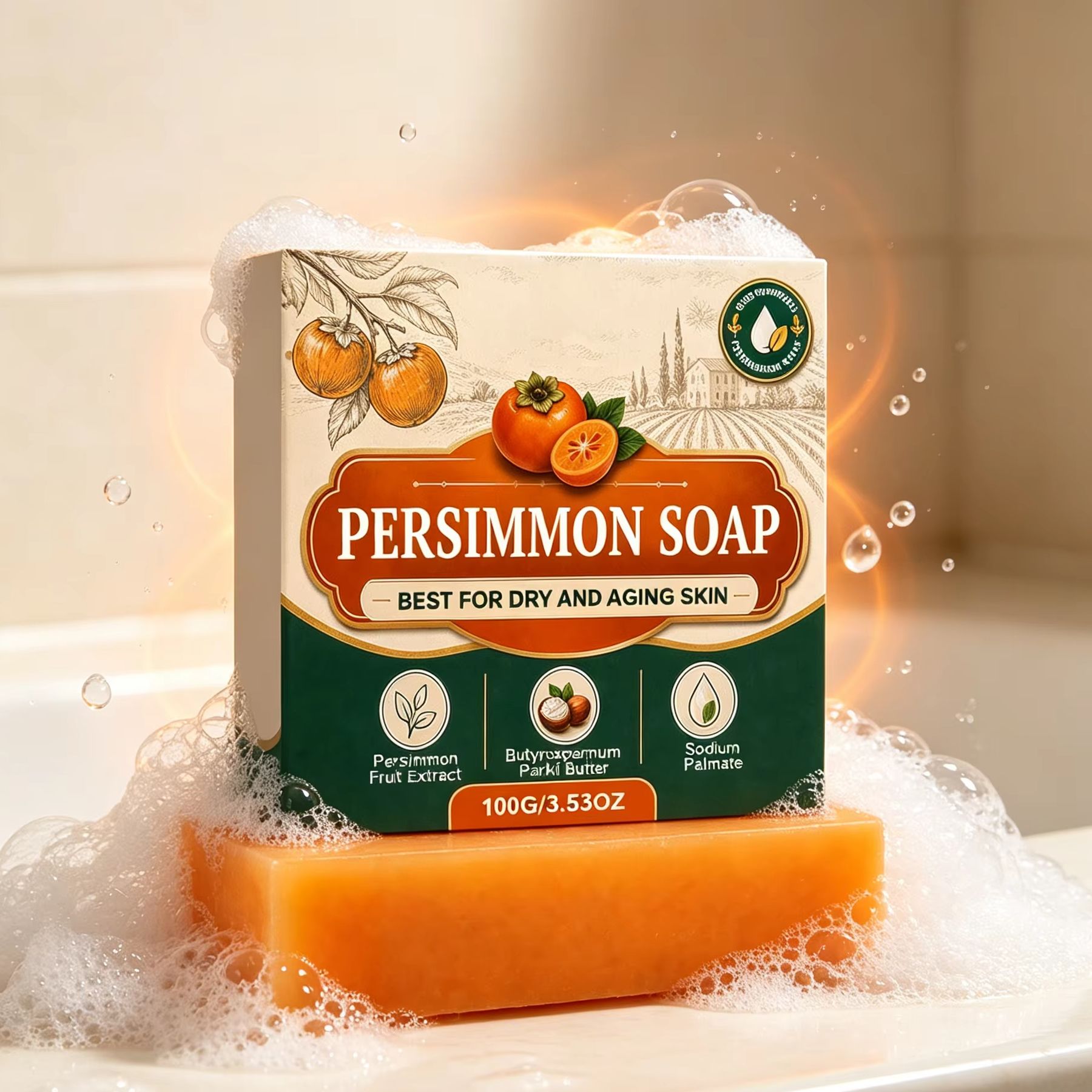 Persimmon Soap Body Odor Remov - Shea Butter Raw review and price