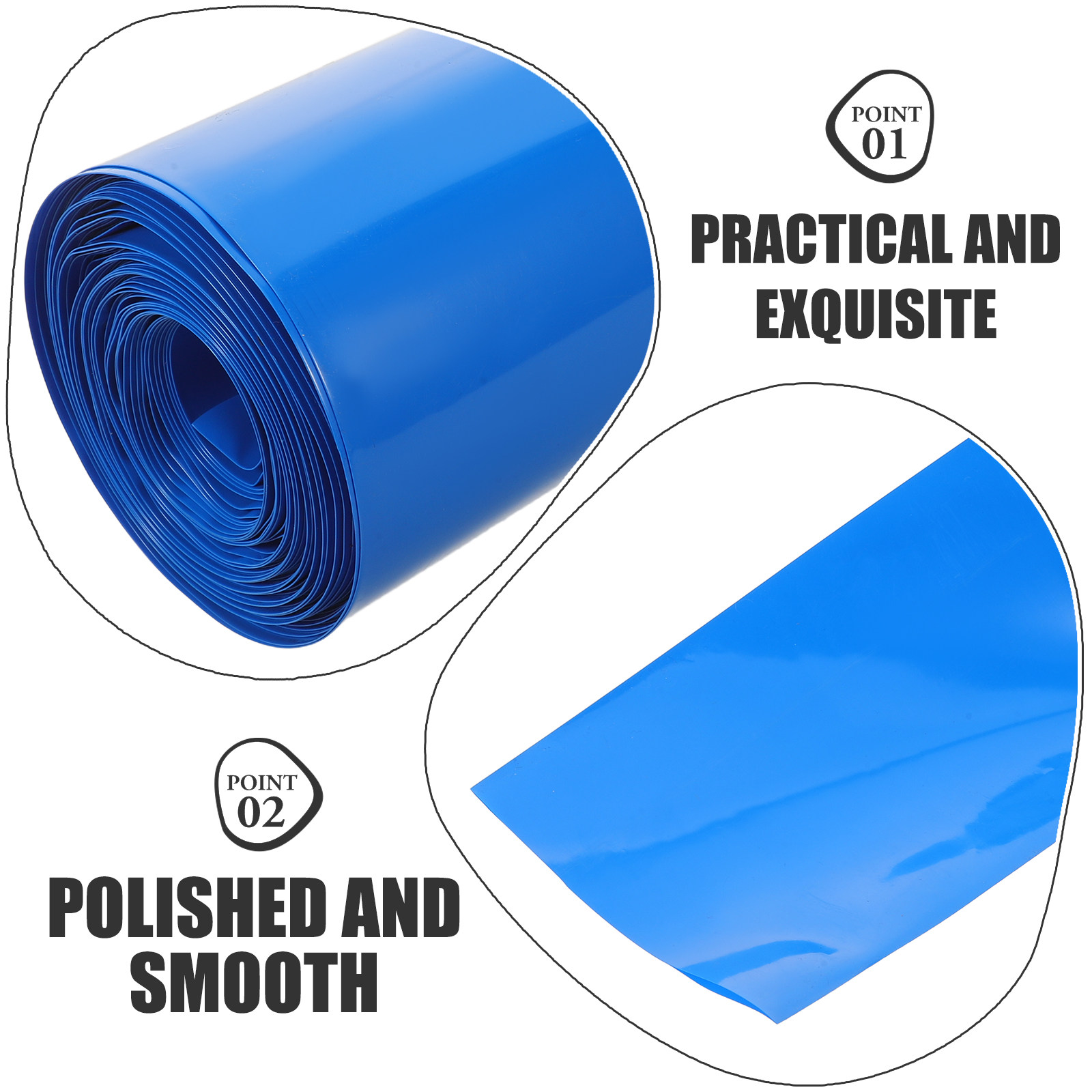 1 Roll Heat Shrink Tubing Blue - Shrink Wrap Pvc review and price