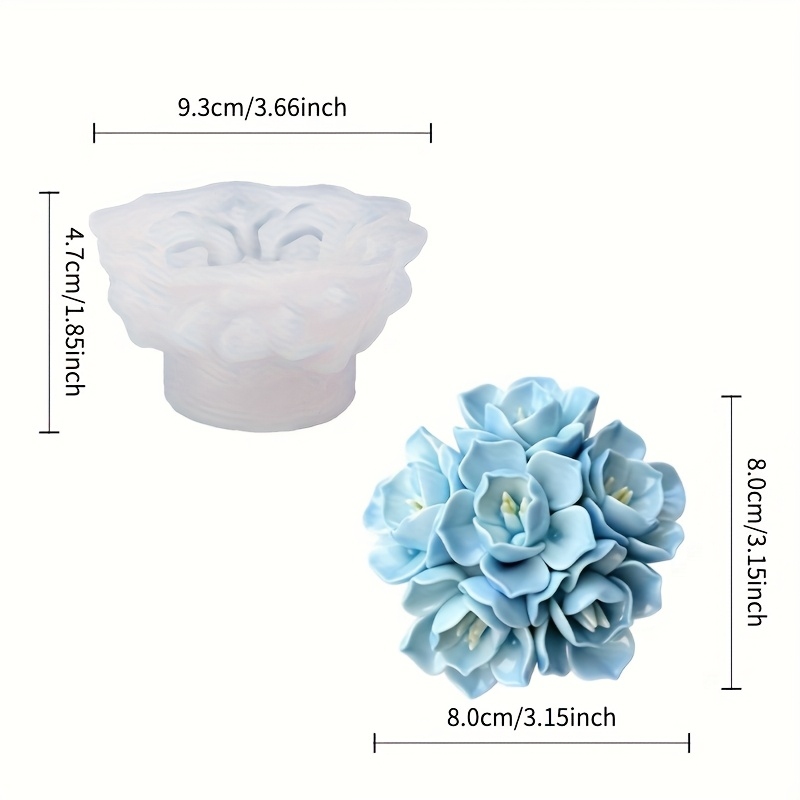 1 Hydrangea Candle Silicone Mo - Soap Making Ins review and price