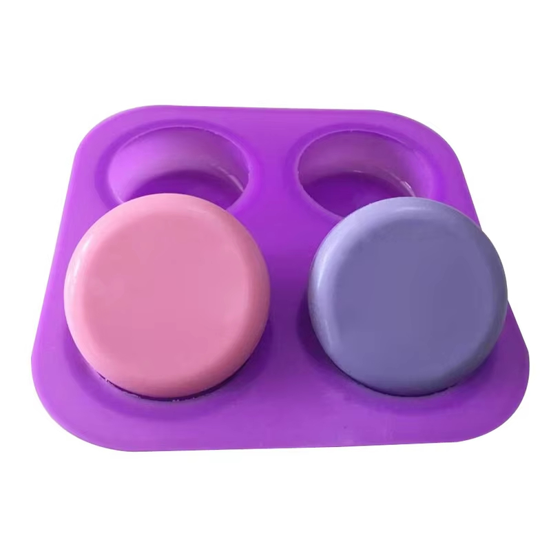 1-2 PCS 4 Cavity Reusable Roun - Soap Making Things review and price