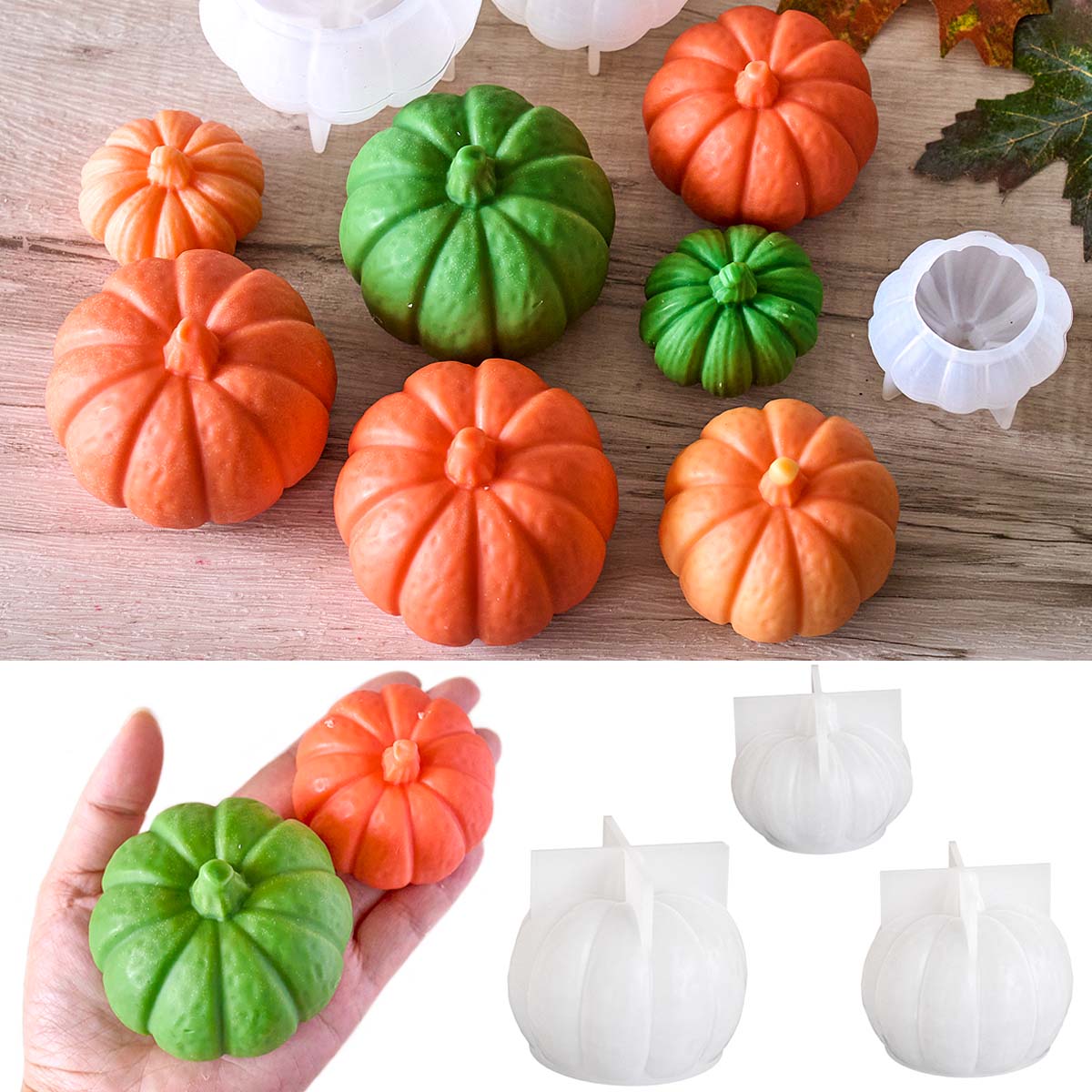 Halloween Pumpkin Candle Silic - Soap Making Things review and price