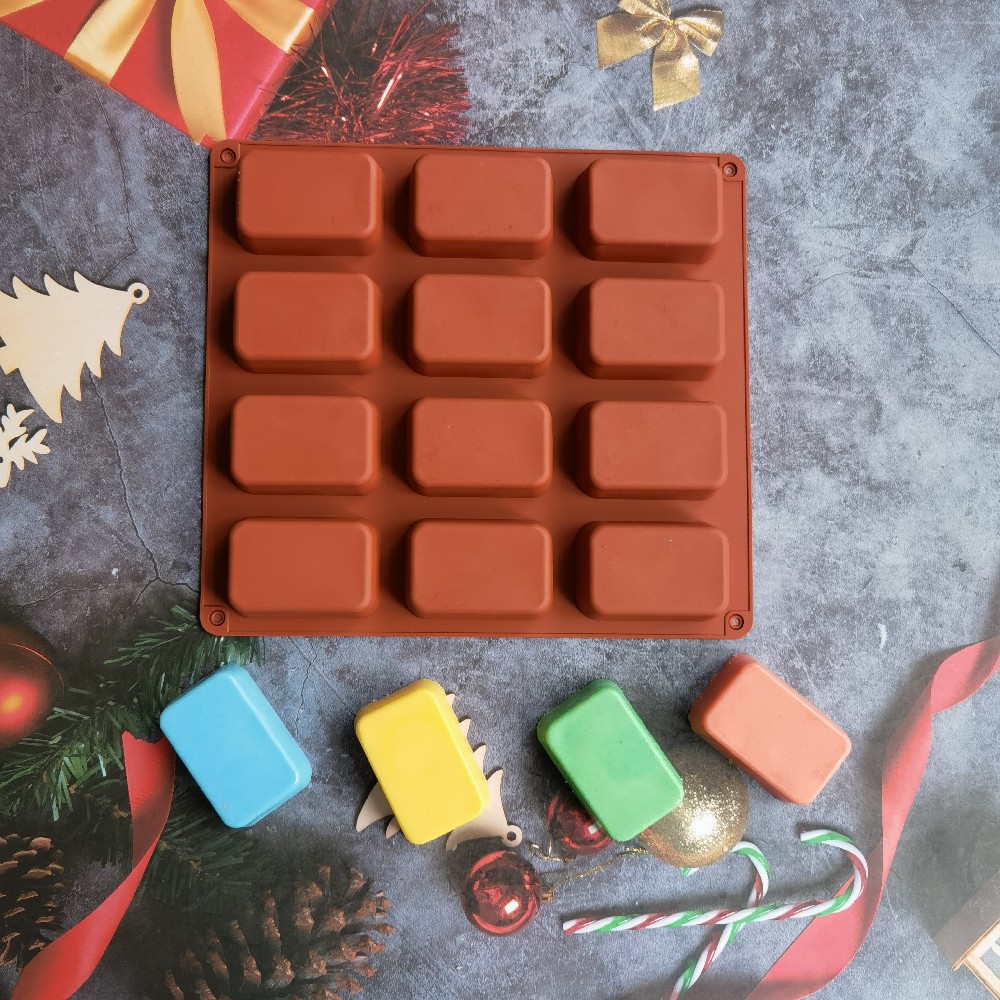 12 Cavity Square Silicone Soap - Soap Making Things review and price