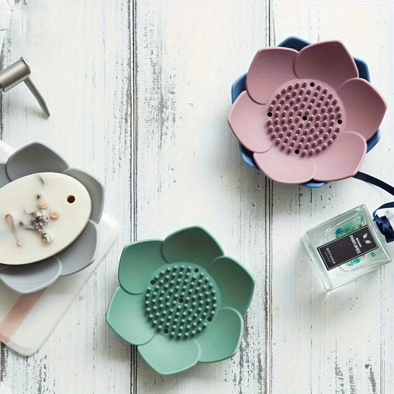1pcs Bathroom Soap Box Lotus D - Soap Making Box review and price