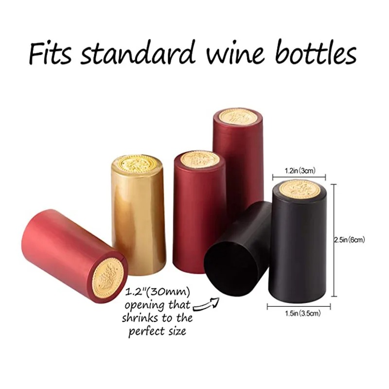 100Pcs PVC Heat Shrink Capsule - Shrink Wrap Pvc review and price