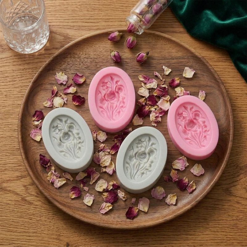 4 Silicone mold with flower sh - Soap Making Ins review and price