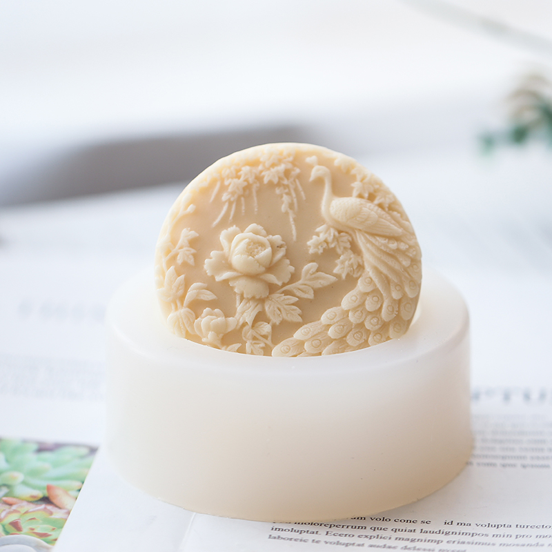 Peacock Flower Pattern Silicon - Soap Making Things review and price