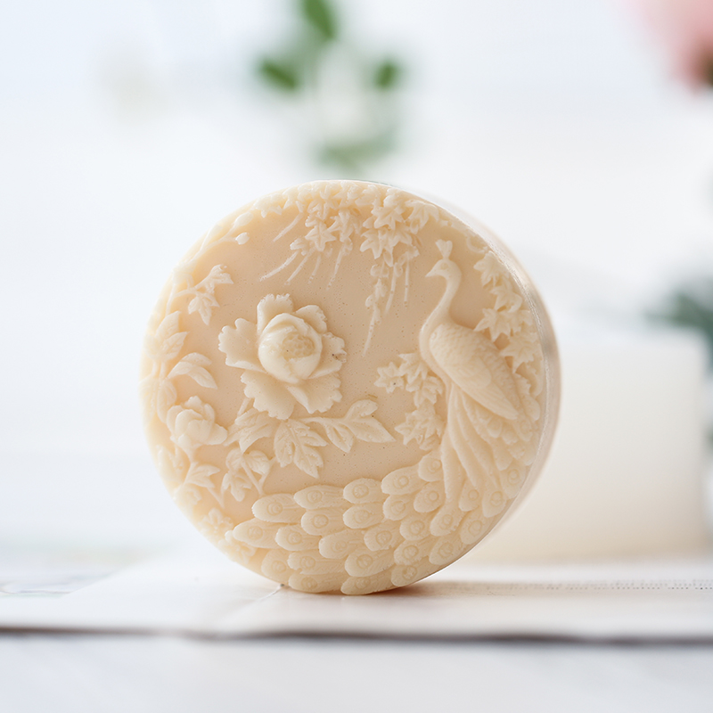 Peacock Flower Pattern Silicon - Soap Making Things review and price