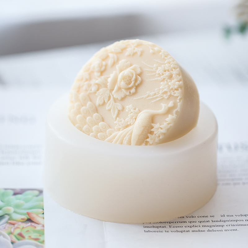 Peacock Flower Pattern Silicon - Soap Making Things review and price